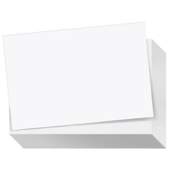 200 Pack White 300 GSM / 110 lb Thick Cardstock Paper - Blank Heavyweight Wedding Invitation Cards for Printing, Flashcards, Postcards image {8}