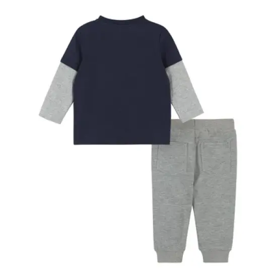 Andy & Evan  Infant  Boys Astronaut Long Sleeve Two-Fer Tee Set image {1}