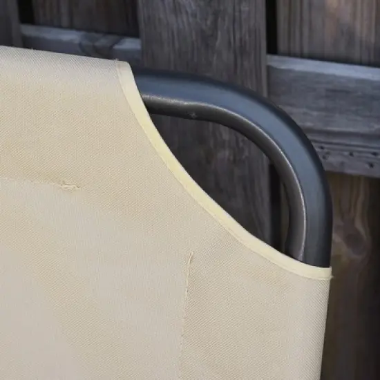 Outsunny Patio Glider Bench with Padded Cushions and Armrests, Outdoor 2-Person Swing Rocking Chair Loveseat with Sturdy Frame image {6}