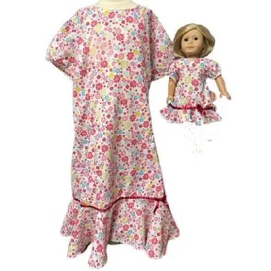 Doll Clothes Superstore Size 14 Matching Girl And Doll Red Flower Dresses image {1}
