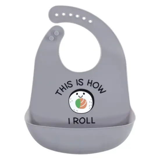 Hudson Baby Infant Silicone Bibs 3pk, Pizza, One Size image {2}