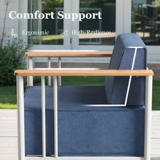 Gymojoy Outdoor Sofa Funiture with Thick Cushion for Garden Yard image {10}