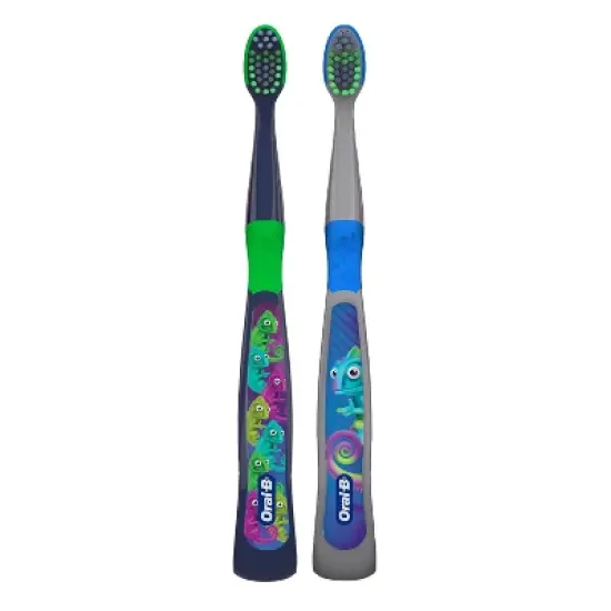 Oral-B Kids' Manual Toothbrush with Extra Soft Color Changing Bristles - 2ct image {6}