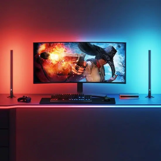 Govee 6.56' Gaming Desk Strip: Home Theater Bias Wi-Fi Light image {3}