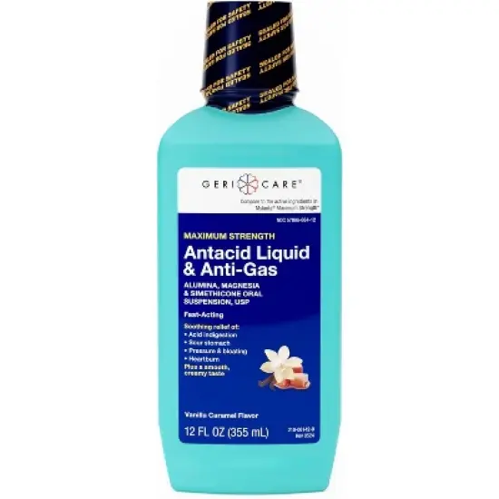 Gericare Antacid Heartburn Relief Liquid Extra Strength Cherry 12 Oz image {6}