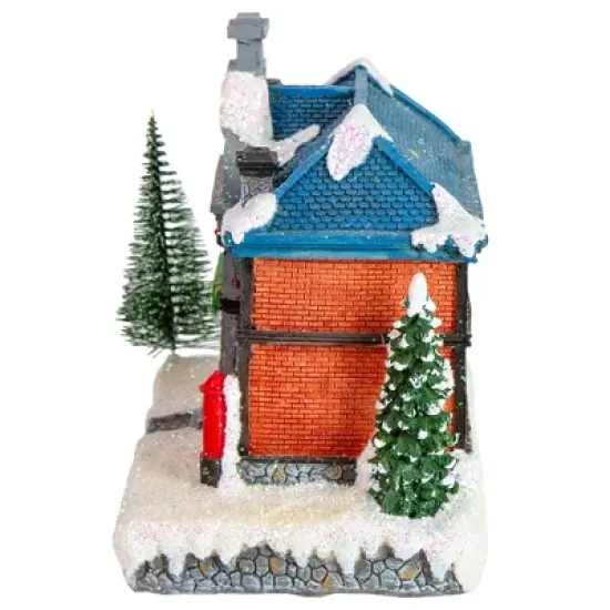 Northlight LED Lighted Post Office Christmas Village Decoration - 7" image {2}