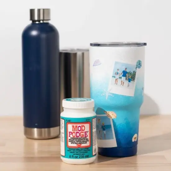 Mod Podge 8 fl oz Craft Glue - Dishwasher Safe Gloss: Dries Clear, Non-Toxic, Glossy Finish, Liquid Glue image {3}