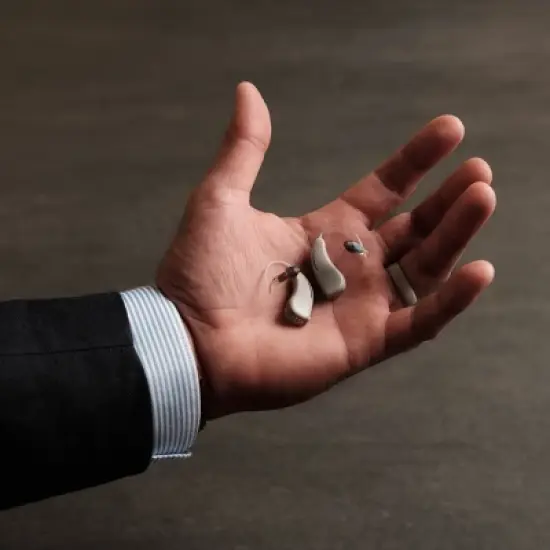 Lexie B2 OTC Hearing Aids Powered by Bose - Rechargeable Self-fitting OTC Hearing Aids for Adults and Seniors| High-Quality Audio (Light Gray) image {3}