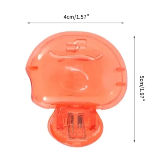 Unique Bargains Fish-shaped Toothbrush Covers 4 Pcs image {1}