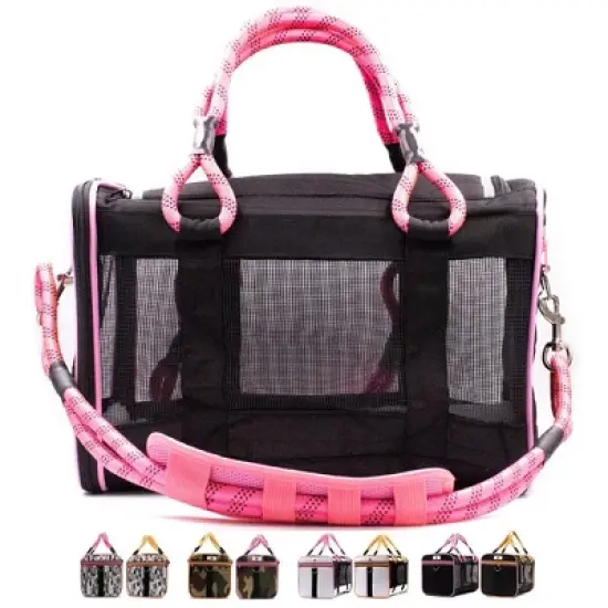 Buddy's Best Airline Approved Pet Carrier - Ventilated Mesh, Waterproof Base image {10}