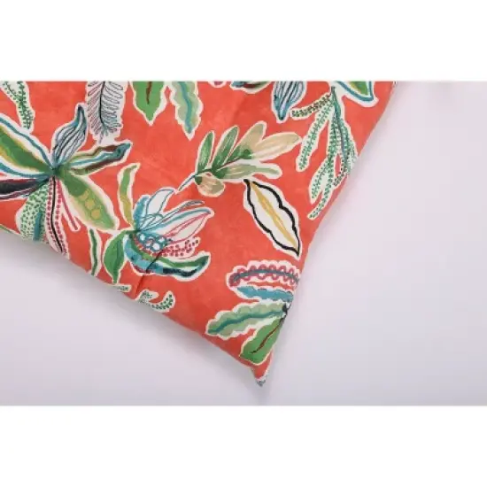 Outdoor/Indoor Tufted Seat Cushions Sunny Daze - Pillow Perfect image {1}