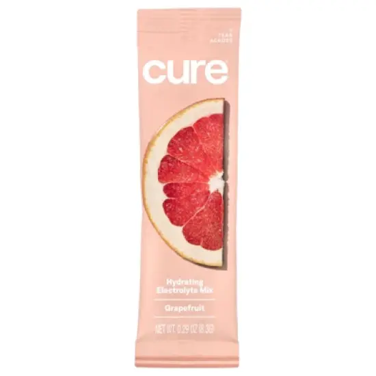 Cure Hydration Hydrating Electrolyte Mix, Grapefruit, 14 Packets, 0.29 oz (8.3 g) Each image {2}