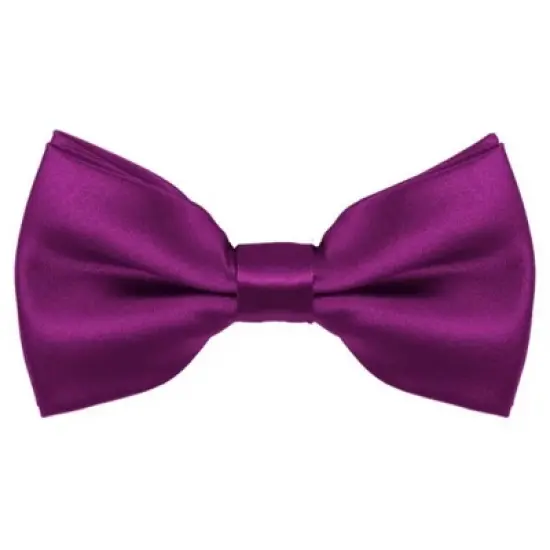 Men's Solid Color 2.5 W And 4.5 L Inch Pre-Tied adjustable Bow Ties image {44}