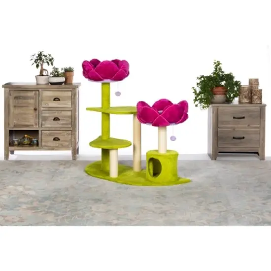 Prevue Pet Products Kitty Power Flower Garden Cat Tree Tower image {13}