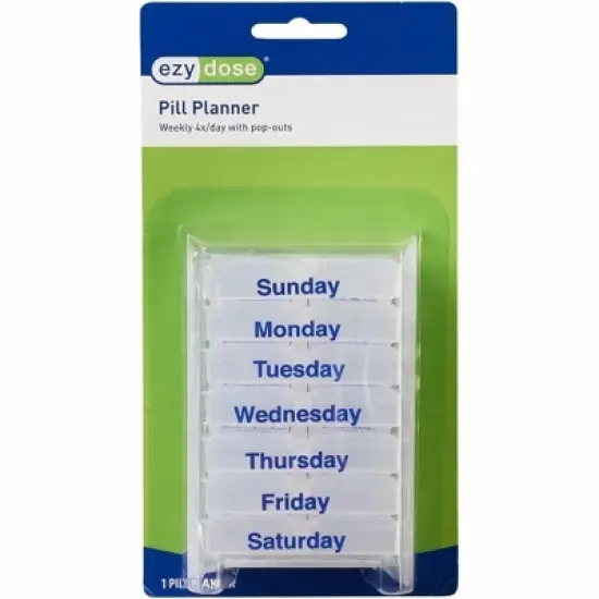 Ezy Dose Weekly Pill Chest with Removable Daily Compartments image {2}