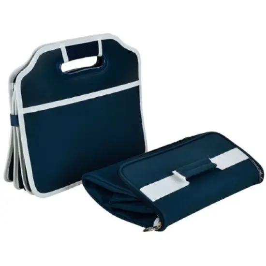 Picnic at Ascot  Folding Trunk Organizer with Soft Sided Cooler image {1}