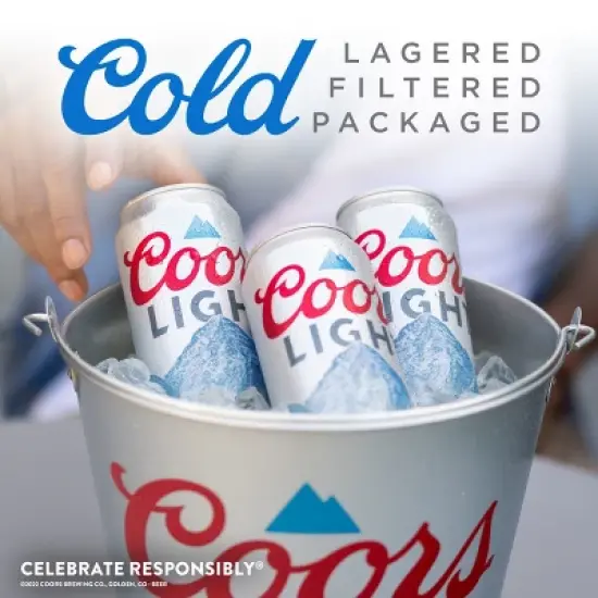 Coors Light Beer - 24 fl oz Can image {3}