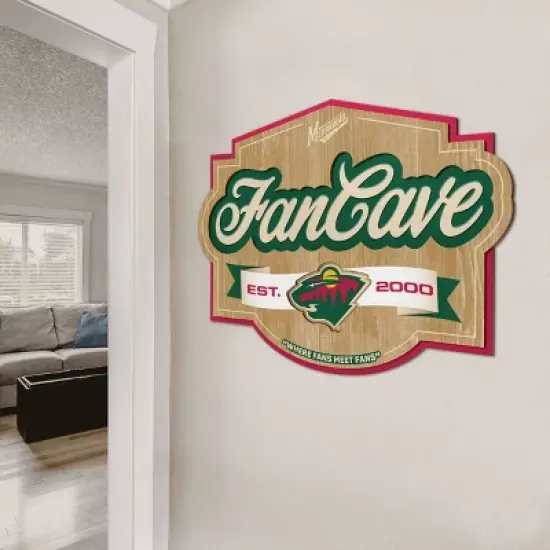 NHL Minnesota Wild Fan Cave Sign image {2}