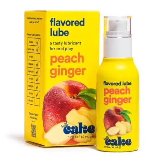 Hello Cake Peach Ginger Flavored Personal Lubricant - 1.7 fl oz image {10}