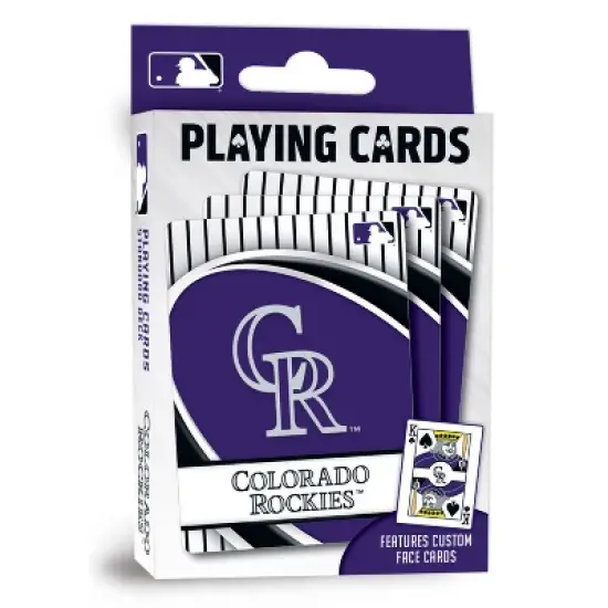 MasterPieces Officially Licensed MLB Colorado Rockies Playing Cards - 54 Card Deck for Adults image {1}
