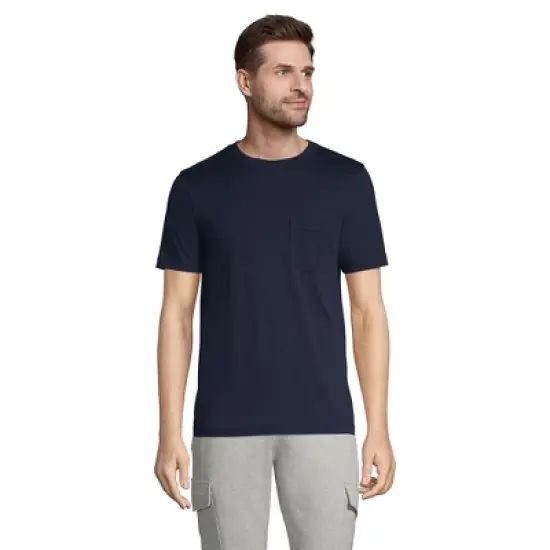 Lands' End Men's Short Sleeve Comfort First Mesh Pocket Tee image {5}