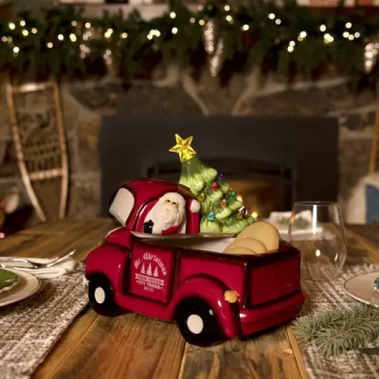 Mr. Christmas LED Nostalgic Vintage Truck Cookie Jar - 10.5" image {3}