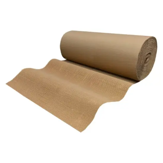 UOFFICE Corrugated Wrap 48" x 250' x 1/8" Thick - B Flute - Cardboard Wrap image {4}