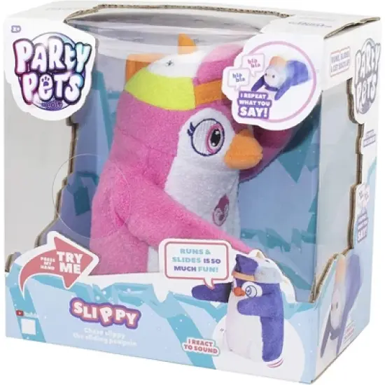 Eolo Party Pets Slippy The Penguin Electronic Plush With Movement and Sound image {1}