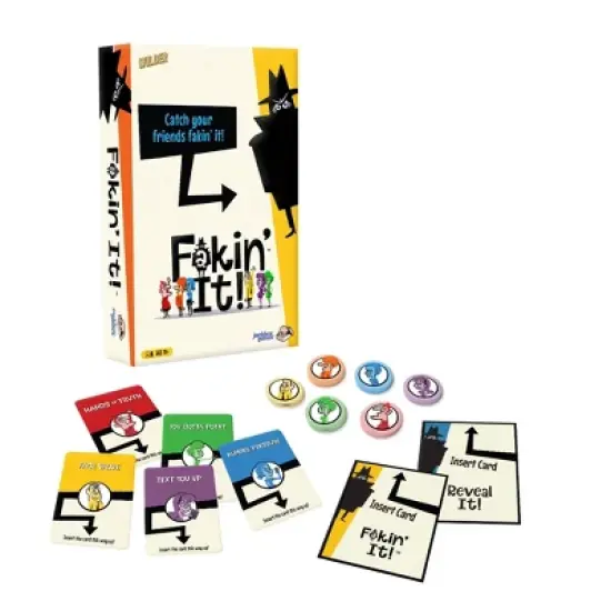 Wilder Games Jackbox: Fakin' It Card Game: Creative Thinking Party Game for 2-6 Players, Includes Cards & Tokens image {5}