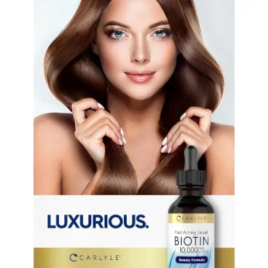Carlyle Liquid Biotin 10000mcg | 2 oz Gel Drops image {6}