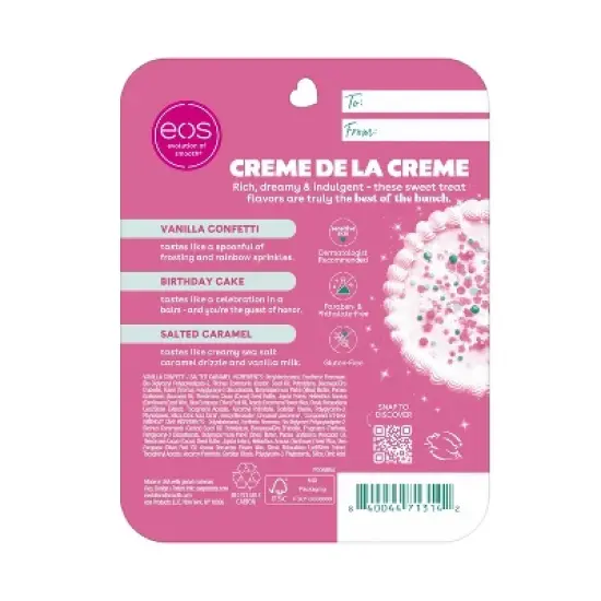 eos 24H Moisture Super Balm Minis - Cr&egrave;me de la Cr&egrave;me - 0.507 fl oz/3pk image {8}