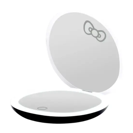 Impressions Vanity Hello Kitty&reg; "The Stripe" LED Compact Mirror image {1}