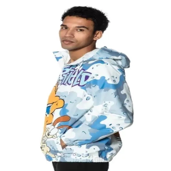 Members Only Men's Garfield Windbreaker Jacket - Blue image {1}