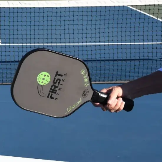 First Strike Pickleball: Advanced Pickleball Paddle - 16 x 8 x 0.5", Polymer Core, Carbon Fiber Surface, Advanced Edge Guard, 4" Grip image {3}