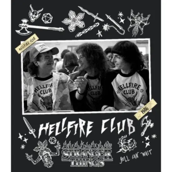 Women's Stranger Things Hellfire Club Members Racerback Tank Top image {1}