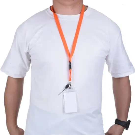 Unique Bargains Polyester Wear-resistant Lightweight ID Card Neck Lanyards with Hook 2 Pcs image {4}