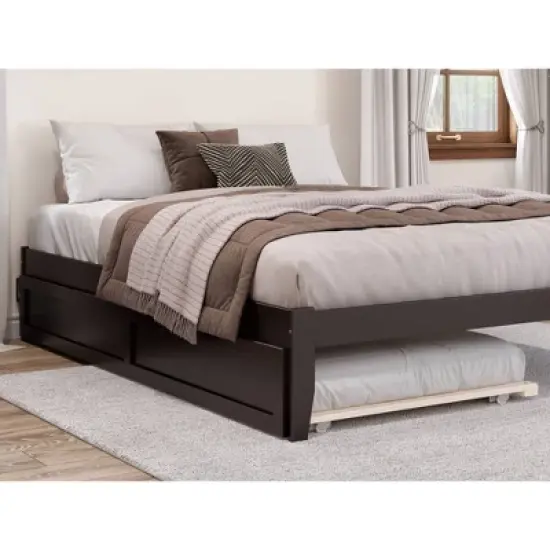 Twin XL Trundle Bed Espresso - AFI image {1}