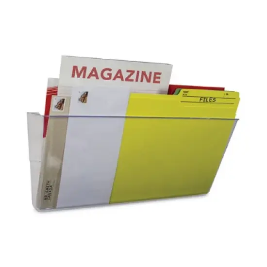 Storex Wall File, Legal Size, 16" x 4" x 7", Clear image {2}