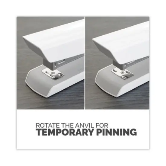 Fellowes LX820 Classic Full Strip Stapler, 20-Sheet Capacity, White image {5}