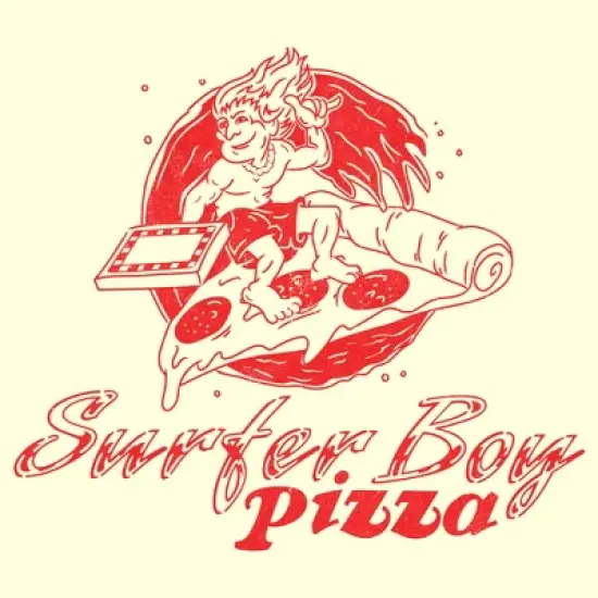 Men's Stranger Things Surfer Boy Pizza Costume T-Shirt image {1}