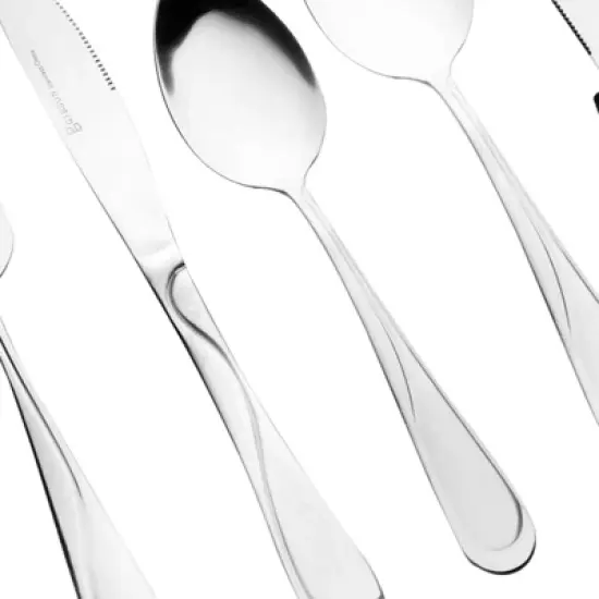 Gibson Home 24pc Stainless Steel Trillium Plus Silverware Set: Flatware Set for 4, Dishwasher-Safe, Includes Steak Knives image {2}