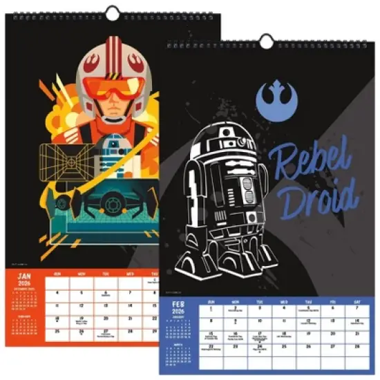 Star Wars 2026 11"x17.2" Oversized Calendar image {8}