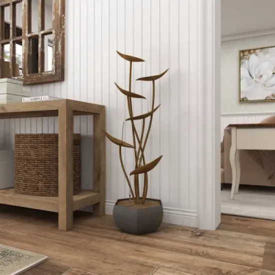 43" Metal Rustic Fountain Gold - Olivia & May image {23}