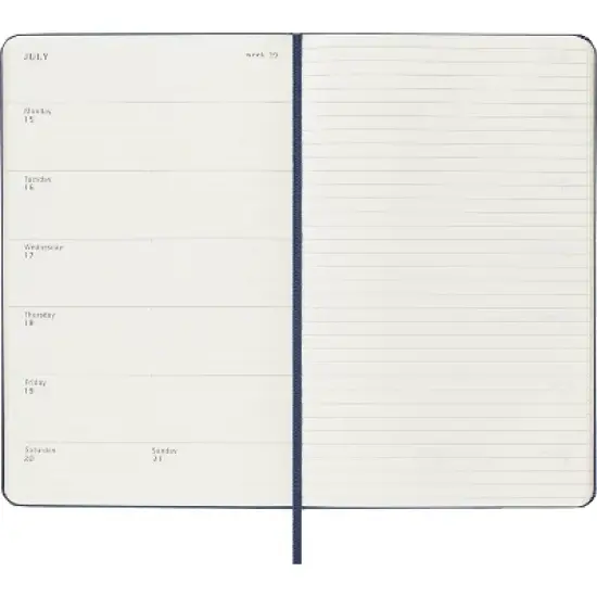 Moleskine 2024 Weekly Planner Large 5.125"x8.25" Hardcover Sapphire Blue image {3}