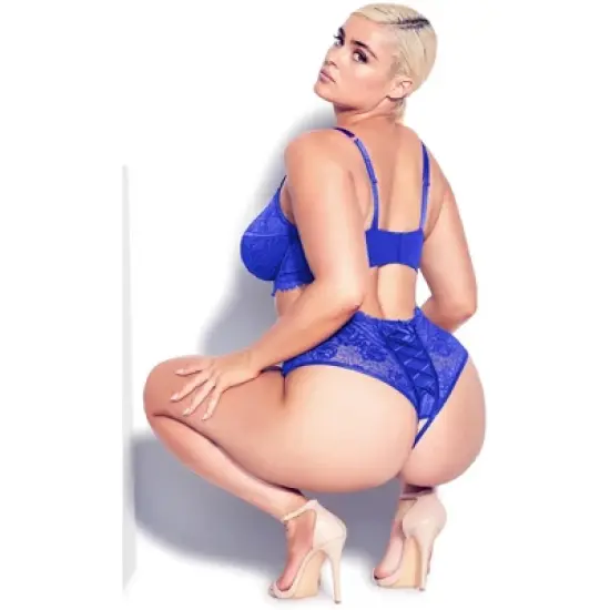 Women's Plus Size  Irina Underwire Demi Bra - cobalt  | FOX & ROYAL image {1}