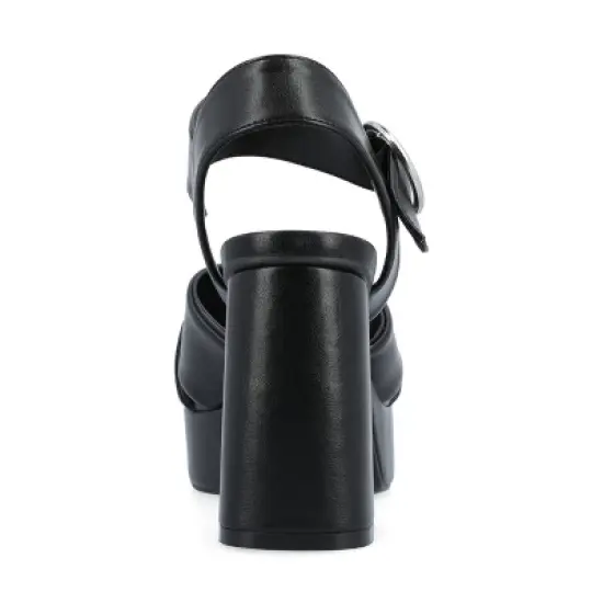 Journee Collection Womens Akeely Tru Comfort Foam Mid Heel Platform Sandals image {2}