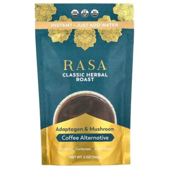Rasa Adaptogen & Mushroom Coffee Alternative, Instant, Classic Herbal Roast, 5 oz (144 g) image {2}