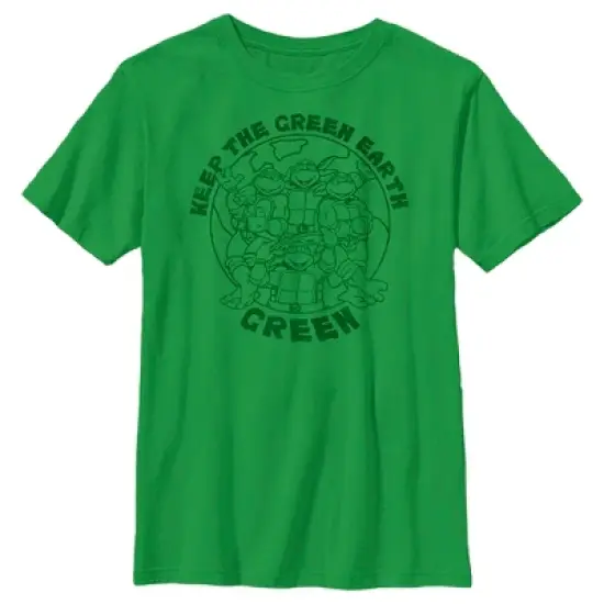 Boy's Teenage Mutant Ninja Turtles Keep the Earth Green T-Shirt image {3}