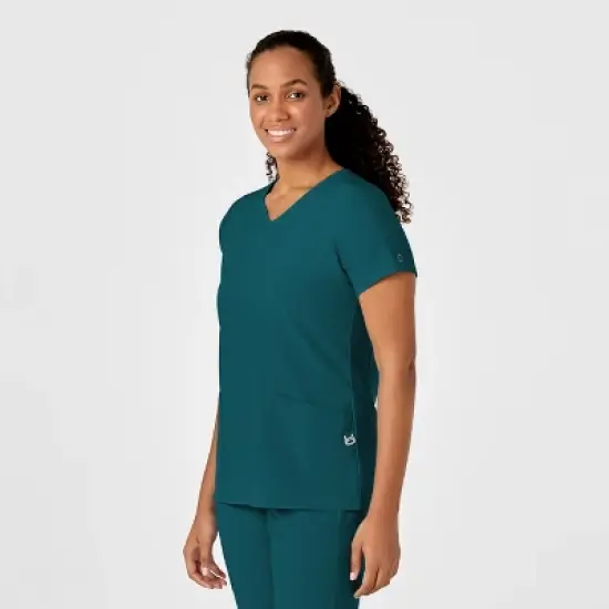 Wink W123 Women's Y-Neck Wrap Scrub Top image {2}
