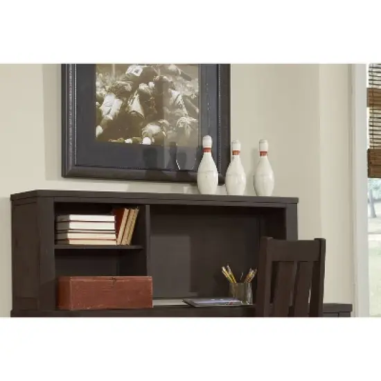 Highlands Desk with Hutch Espresso - Hillsdale Furniture image {2}